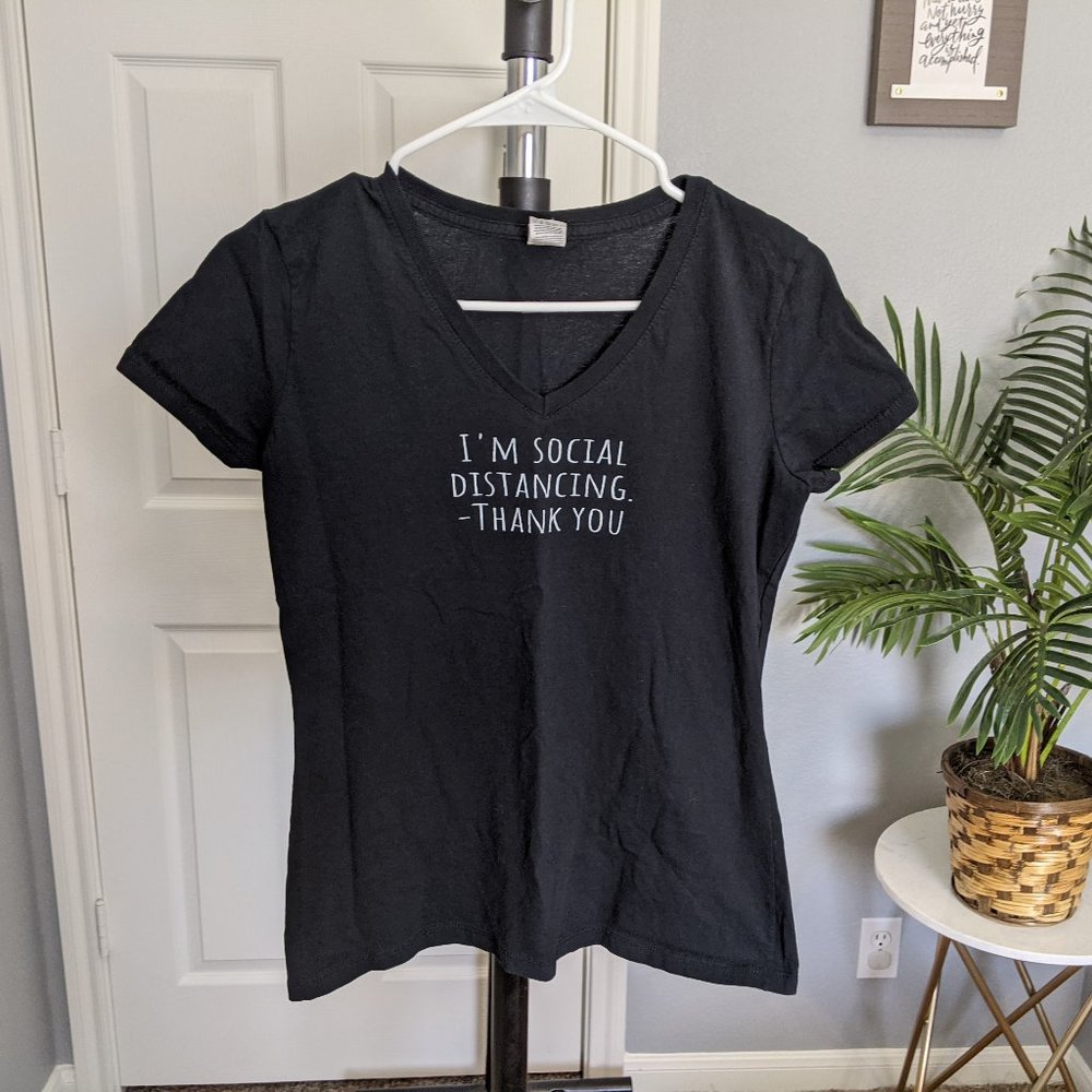 I'm Social Distancing Cotton Tee Size Small